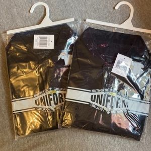 2 NIP New School Uniform Black‎ short sleeve polo shirts 18